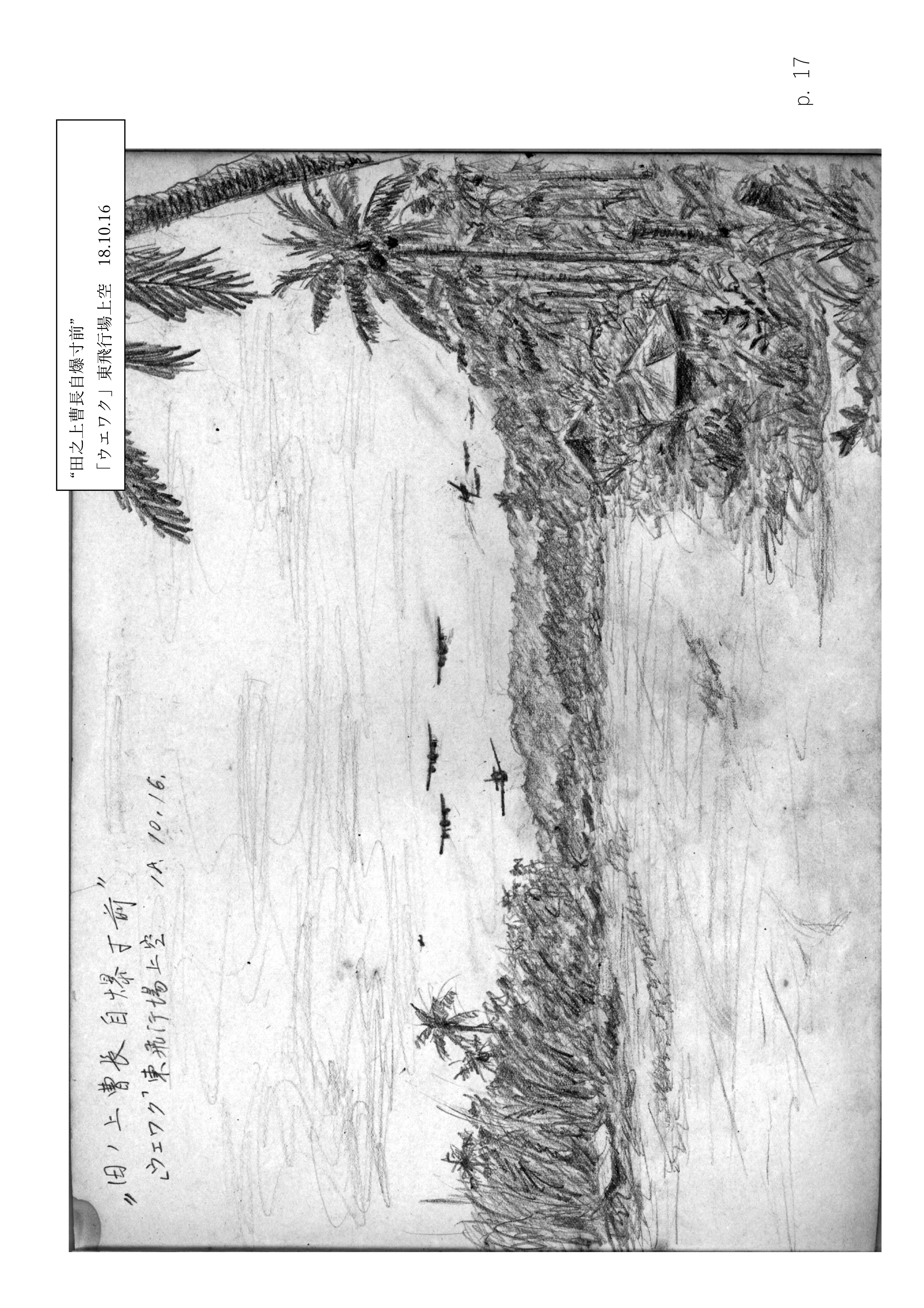Page 17. 涙の戦闘隊部隊全滅　　田之上曹長自爆寸前（2）